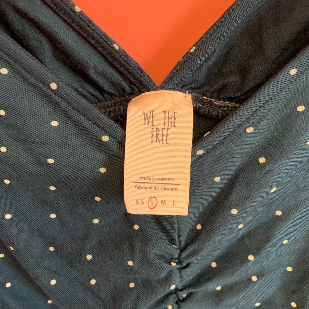 Free People what a babe bell sleeves polka dot top - Picture 4 of 6